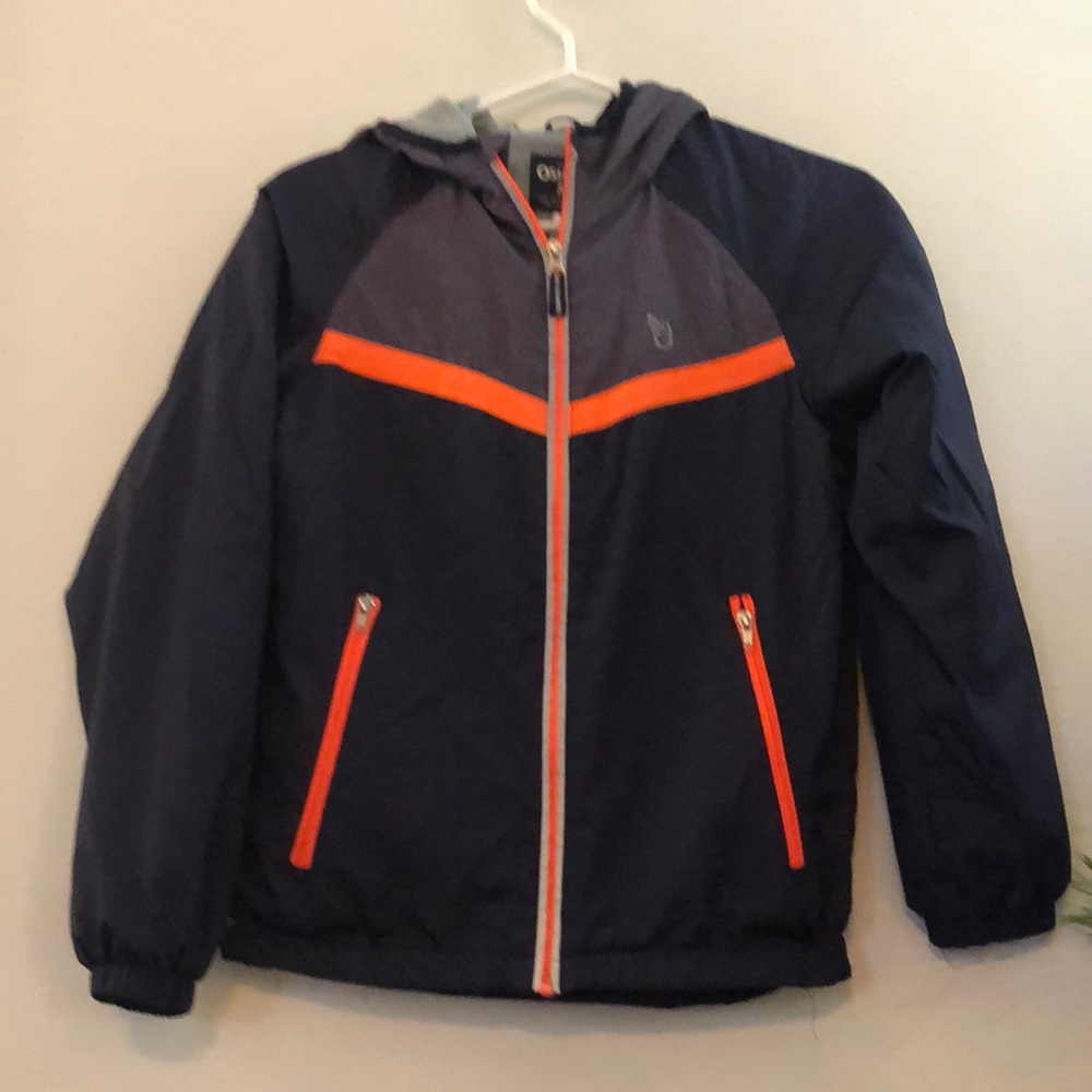 Oshkosh navy blue raincoat size 12